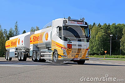 Shell Fuel Truck Editorial Stock Photo